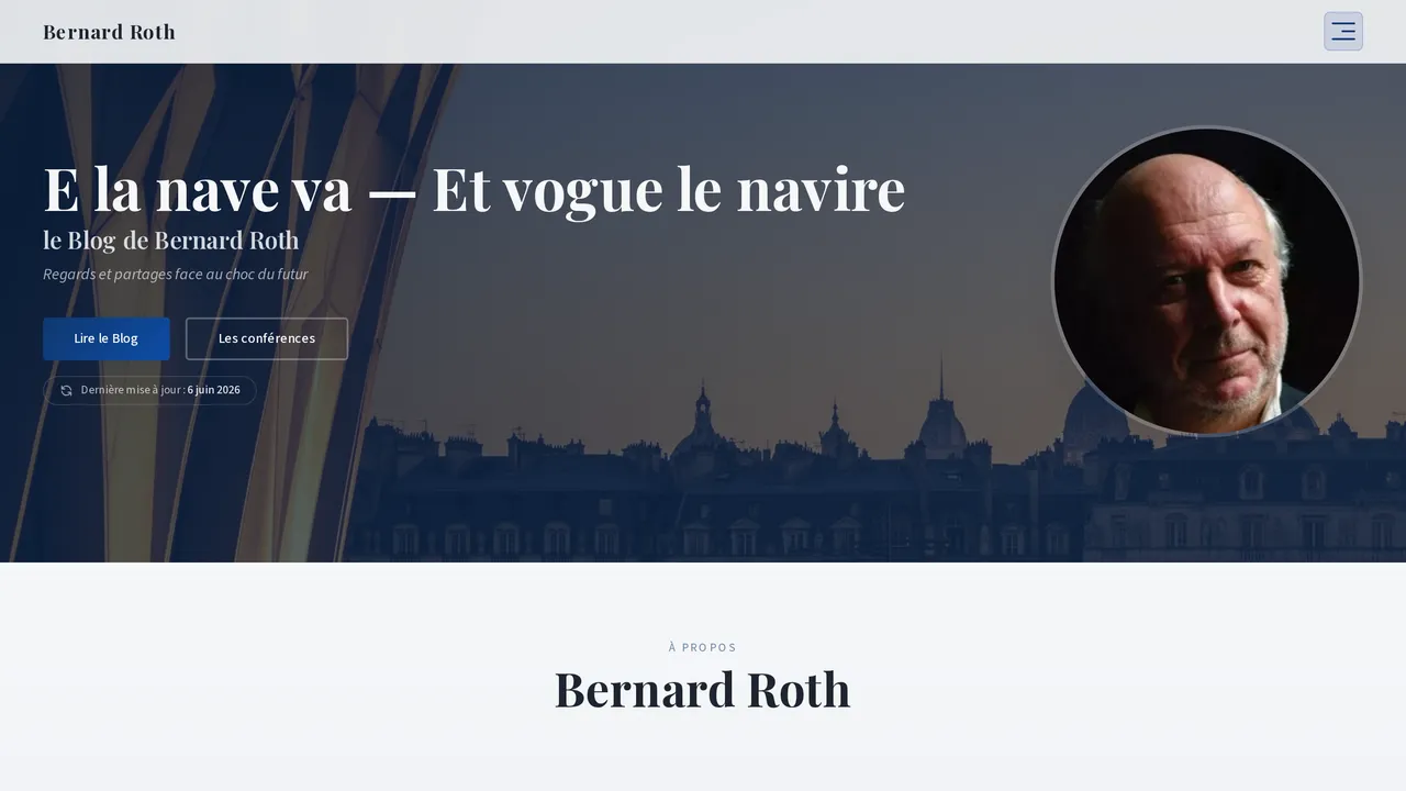 Aperçu du site Bernard Roth